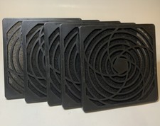 Paquete de 5 unidades 120 mm cuadrado ventilador filtro conjunto acrilonitrilo butadieno estireno 