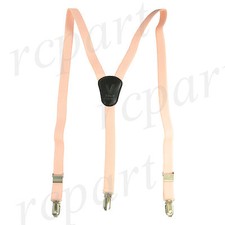 New Kid's Boy's girl's Vesuvio Napoli Suspenders Braces clip on formal Peach