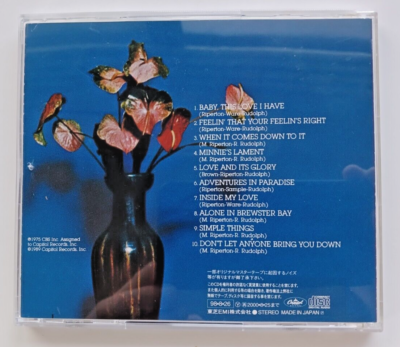 MINNIE RIPERTON - ADVENTURE IN PARADISE - CD - 1998 - JAPANESE