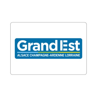 Flag of Grand Est France - STICKER Vinyl Kiss-Cut Decal
