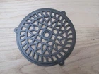 TRADITIONAL ROUND VICTORIAN VINTAGE CAST IRON AIR VENT AIR BRICK GRILLE COVER