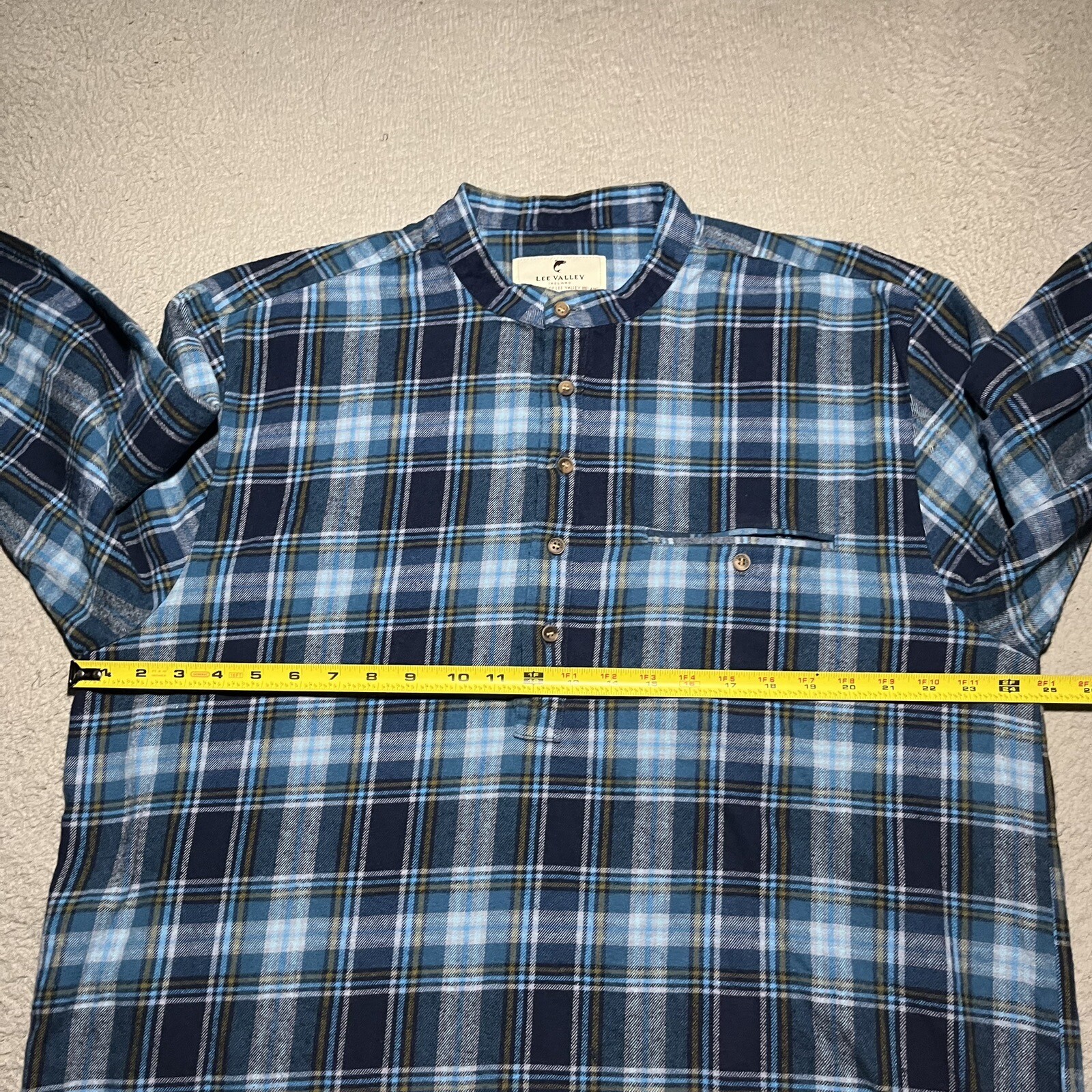 Lee Valley Grandfather Flannel Shirt Mens XXXL Plaid … Gem