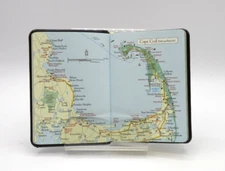 America's Coastlines Mini Travel Journal Leather Cover Post Miniatures Black