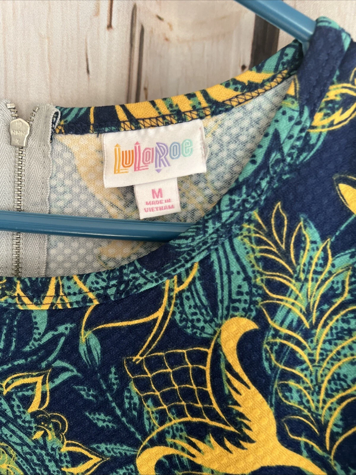 VETEMENTS abito lularoe amelia medio colorato linea A elasticizzato tasche