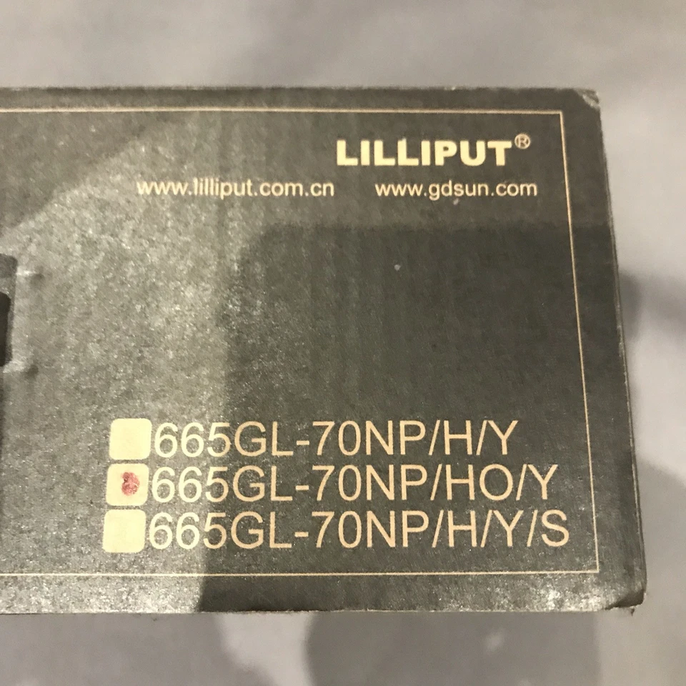 Lilliput 665GL-70NP/HO/Y 7" On-Camera HD Field Monitor LCD w/HDMI In HDMI Out - Image 2 of 4