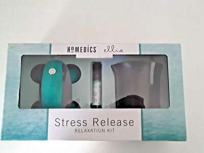NEW HoMedics Stress Release Relaxation Kit Ellia Massager Diffuser Essential Oil