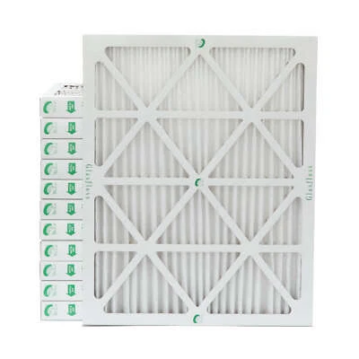 Glasfloss ZL 20x25x2 MERV 10 (FPR 7) Pleated HVAC Air Filters. Case of 12