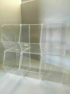 Condiment Storage Display Bins Choice of 4,6,9,12 Pack Acrylic Pick and Mix