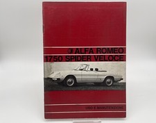 ORIGINALE! LIBRETOR USO E MANUTENZIONE ALFA ROMEO 1750 SPIDER VELOCE