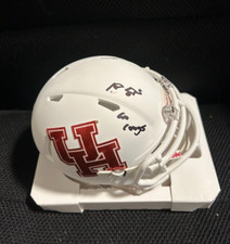 Marquez Stevenson Signed Houston Cougars Riddell Mini Helmet W/ JSA WIT COA