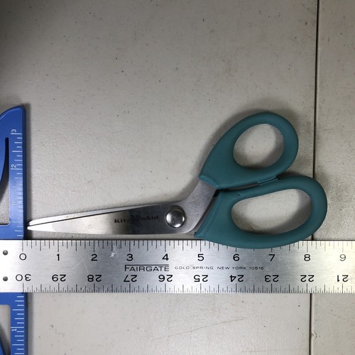KITCHENAID Stainless Steel KITCHEN SHEARS/SCISSORS w/Comfort Grip Handles TEAL - Picture 9 of 9