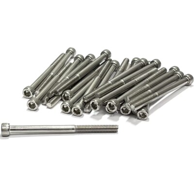 (PKG of 25) 8-32 x 2-1/4'' Socket Head Cap Screw, PARTIAL THREAD, 18-8 Stainless