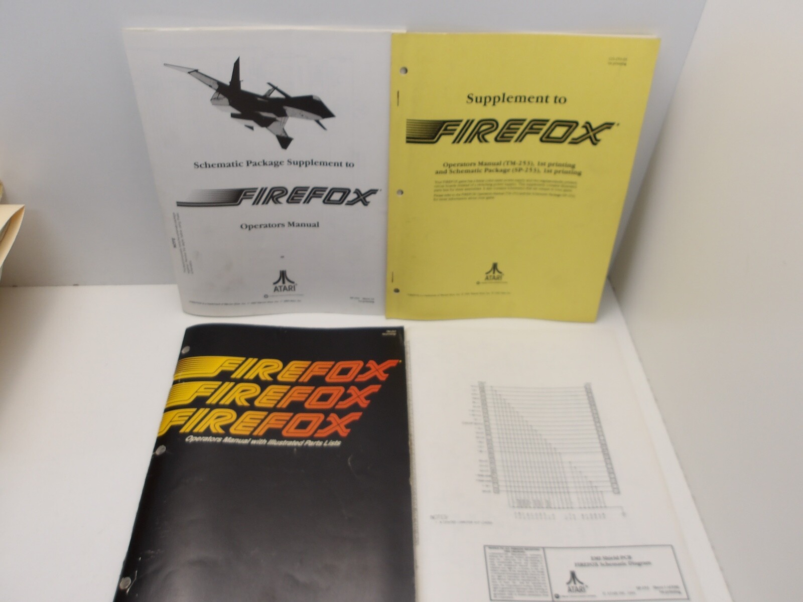 ATARI Firefox Operators Manual With Illustrated Part Lists & MORE eBay