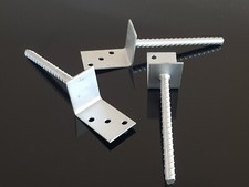 Pfostentr&auml;ger L-Form, verzinkt, mit 16 mm Dolle !NEU! In Spitzenqualit&auml;t