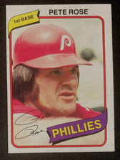 1980 Topps Baseball Card #540 Pete Rose 1st Base CF