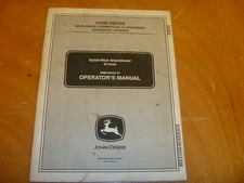 John Deere 47-Inch Quick-Hitch Snowblower Owner Operator Manual OMM146454