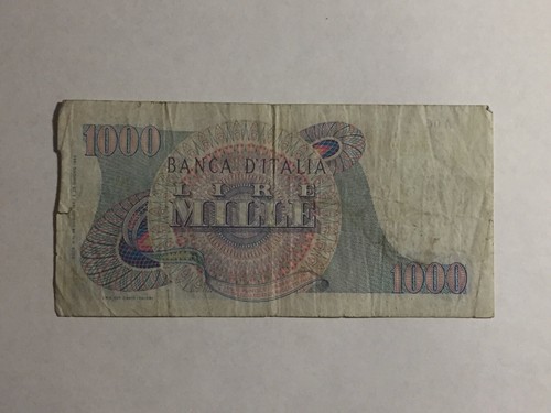 Billet Italie 1000 Lire 1962 (4-39/1) - Picture 2 of 2