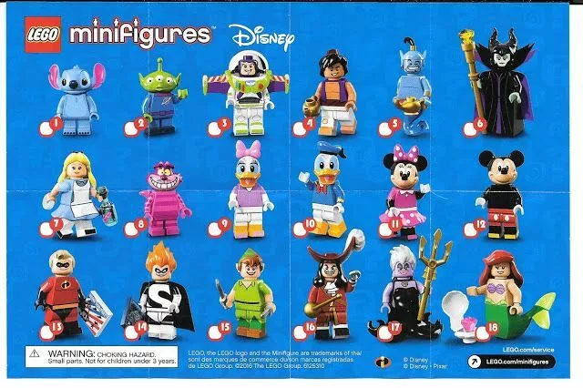 LEGO Disney Collectible Minifigures (71012) Feel Guide - The Brick Fan