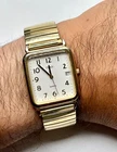 Timex Easy to Read Vintage Men’s Watch T95 395 LA Cell Quartz Analog Gold Tone