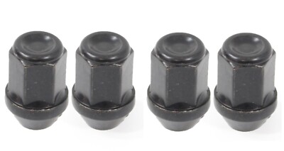 4 x Bimecc Black Steel Wheel Nuts M12x1.5mm Pitch