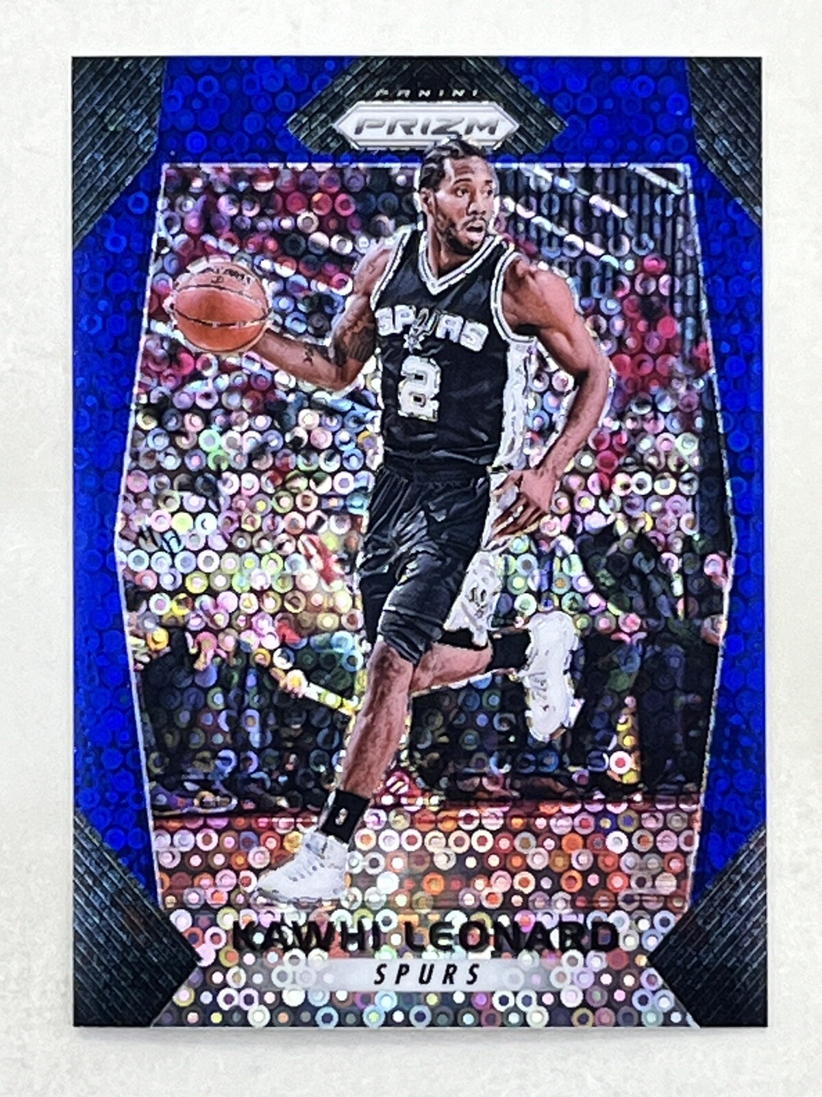 Kawhi Leonard 2017-18 Panini Prizm Fast Break Blue Prizm /175 #293 Spurs Card