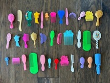Vintage mini baby doll hair accessories - brushes combs HUGE LOT