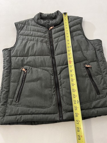 Zara Man Quilted Puffer Vest Mens Size XL Dark Gray - Picture 9 of 9