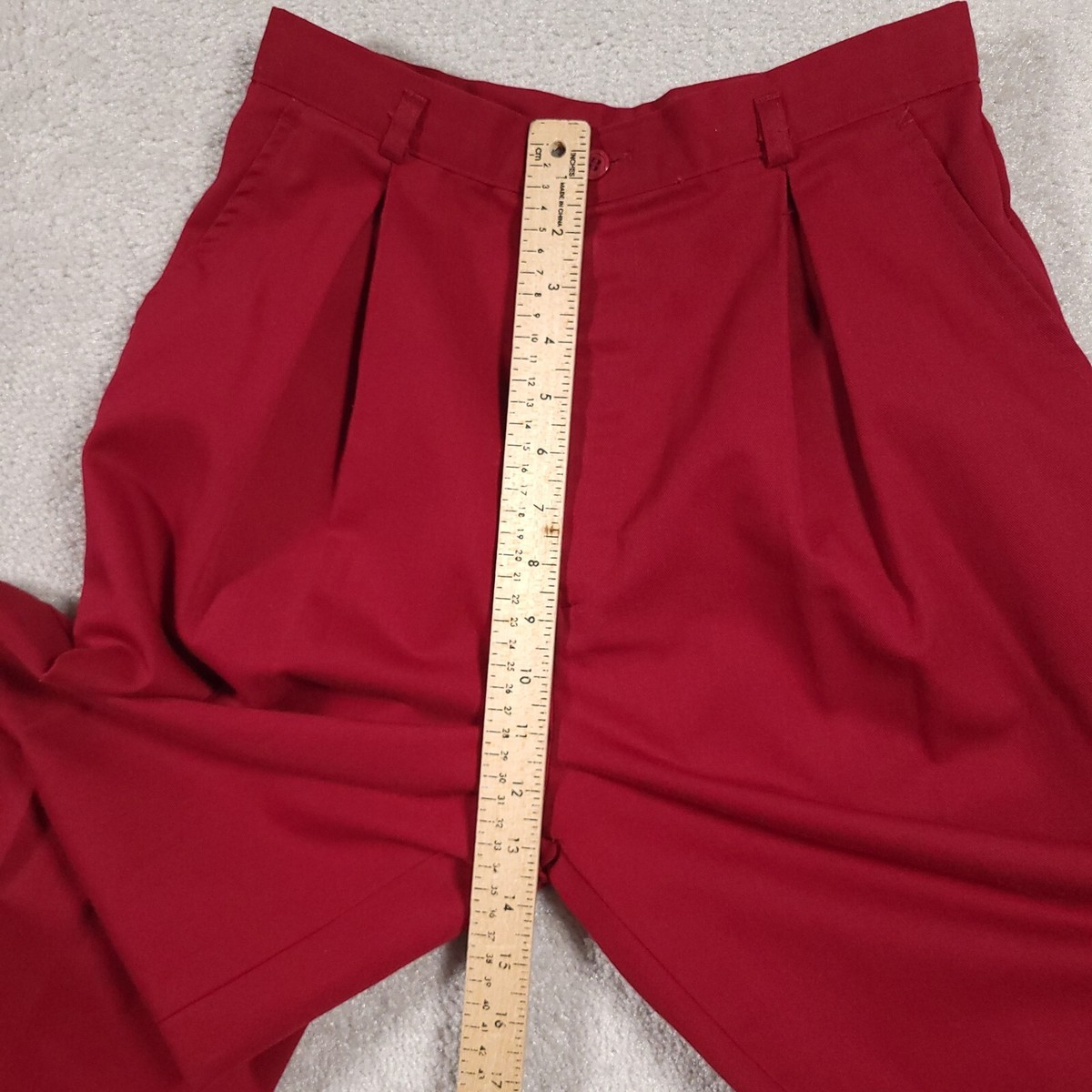 jcpenney red dress pants Vtg JC Penney Dress Pants Trousers Women's 4 2629 Red Pleated Miss America