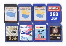 Lot Of 8x Miscellaneous Brands 2GB SD Camera Memory Cards