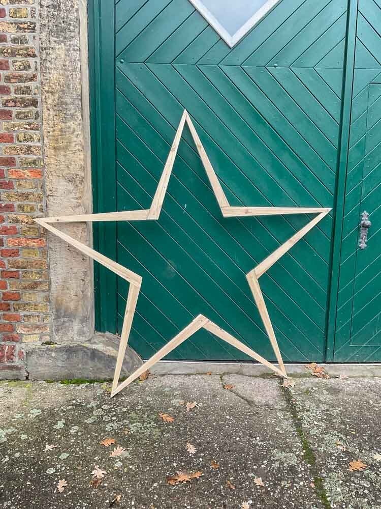 XXL Stern Weihnachtsstern Holzstern - ca. 200cm, Deko-Stern Weihnachten