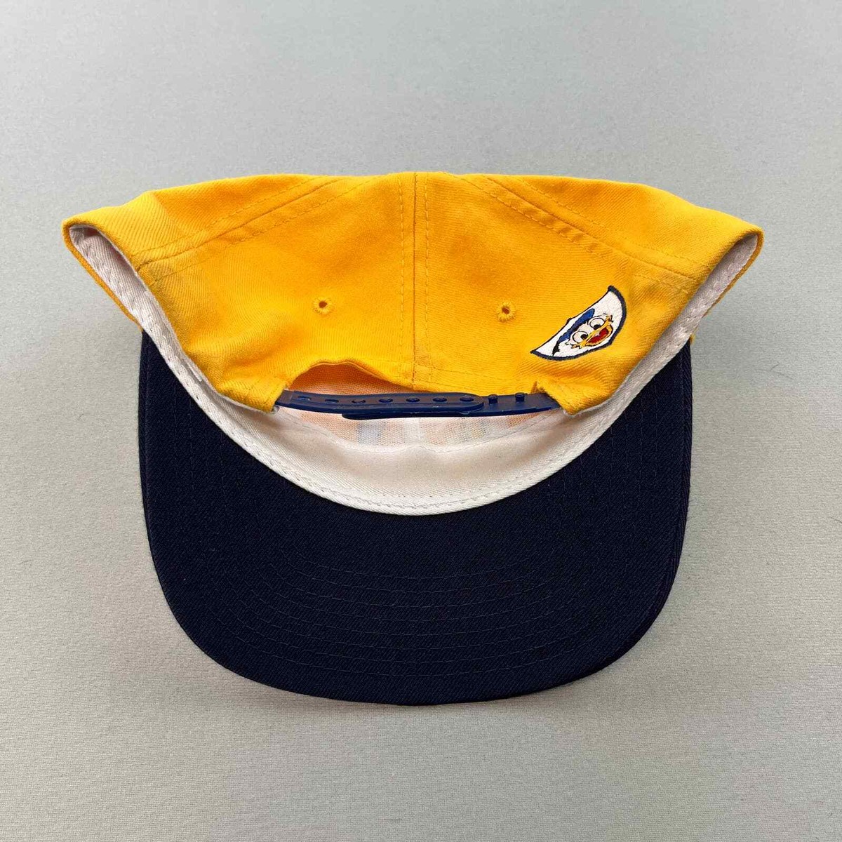 Vintage 90s Disney Donald Duck Snapback Hat Adult Navy Blue 