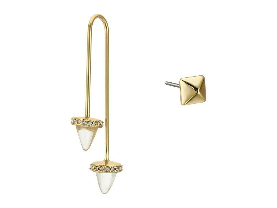 Rebecca Minkoff  283686 Women's Acorn' Ear Threader & Stud - Gold - Image 2 of 2