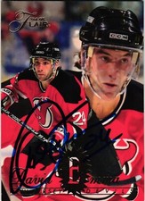 David Emma #93 Signed 1994-95 Flair NHL Hockey Card Devils Auto AU