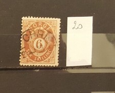 Timbres oblitérés anciens de NORVEGE