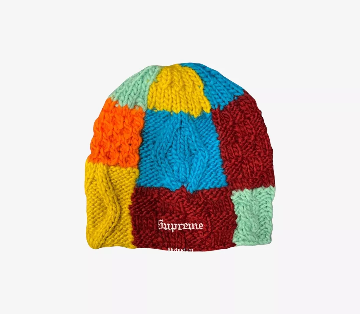 SUPREME SS25 BLOC BONNET TRICOT MULTICOLORE
