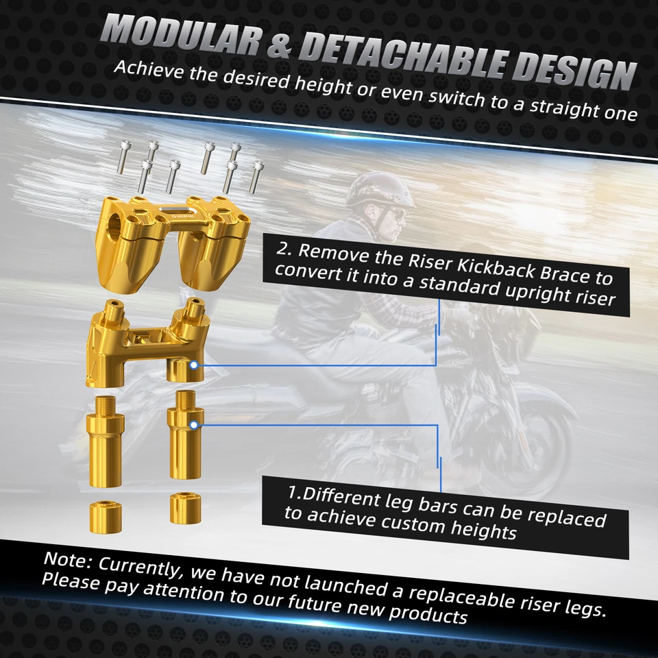 Модульный зажим стояков руля NICECNC для Harley Heritage Softail FLSTC 01-17 - Изображение 4 из 4