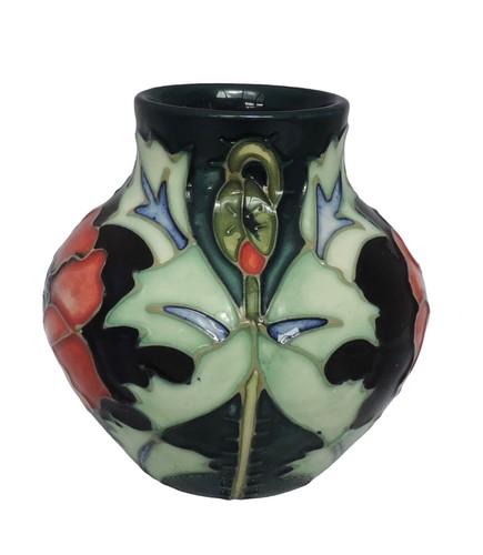 Moorcroft bauchige Mohnvase - Bild 2 von 5