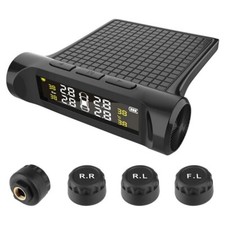 Temp Tire Pressure Monitoring System TPMS Car LCD Display With 4 External Sensor