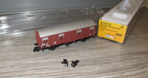 Brawa N 67815 DB Güterwagen Glmmhs 57, Ep:III, Fleischmann Profi-Kupplung  N1709 | Zustand: Gebraucht