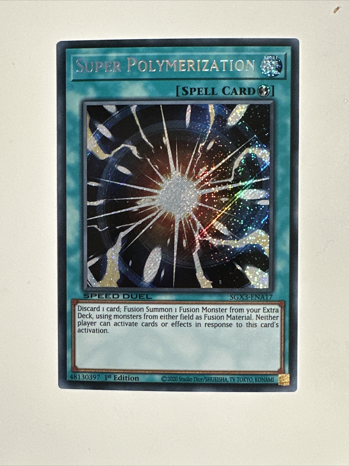 Yugioh Super Polymerization Secret Rare Speed Duel SGX3 NM eBay