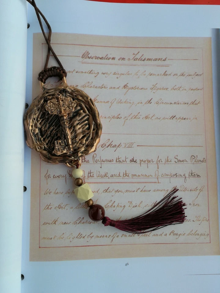 antique book occult black magic manuscript grimoire handwritten kabbalah kabala - Image 3 of 4