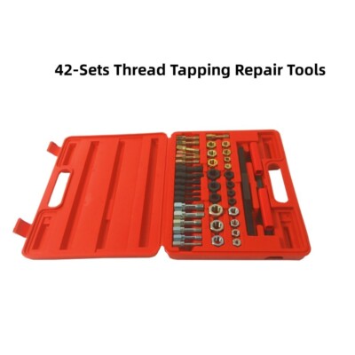 42-Sets Thread Tapping Fine Teeth/Coarse Teeth/Metric Thread Auto Repair Tools