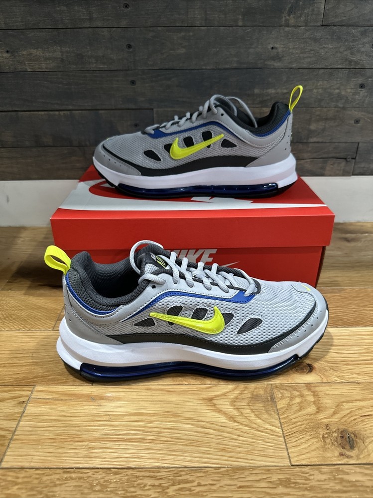 Nike Air Max AP Wolf Grey Lemon Venom White-Blue CU4826-009 Men's Size 13