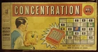 Vintage Concentration Board Game 2nd Edition 1958 Milton Bradley vintage