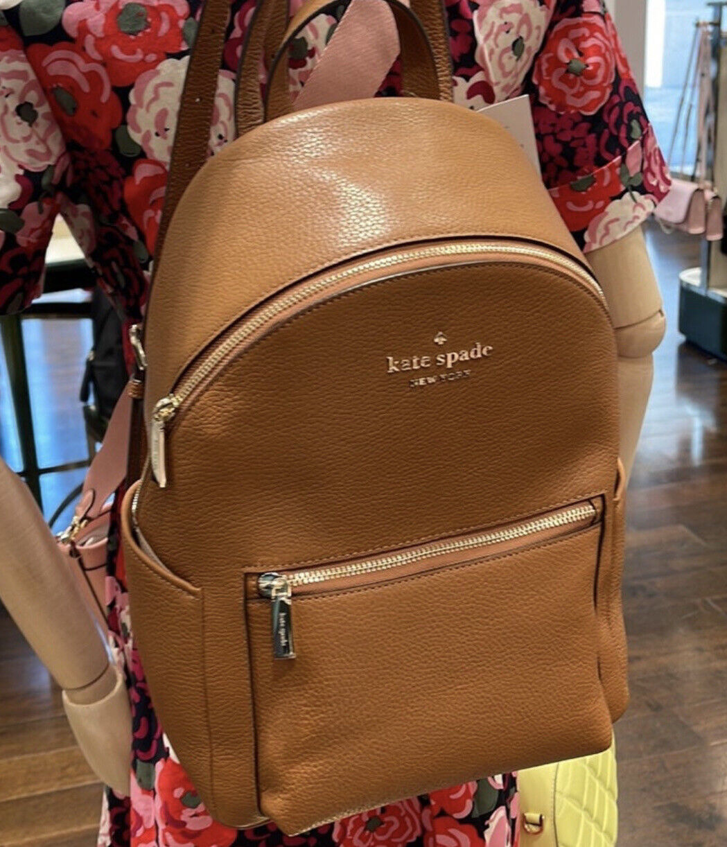 Kate Spade Leila k8155 Leather Medium Dome Backpack NWT | eBay