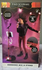 FAO Schwarz Stage Stars Karaoke Microphone with Stand and Tablet Holder Ages 3