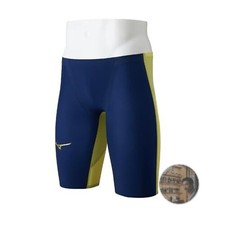 Mizuno GX Sonic Royal SF Racing Swimsuit Half Spats Estate Navy Size S New