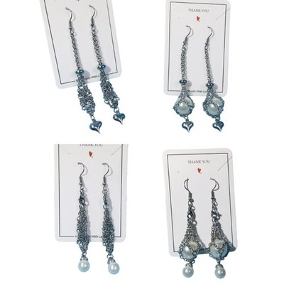 Crystal Holder Earrings for Women Girls Dangle Earrings Cage Net Drop Earrings