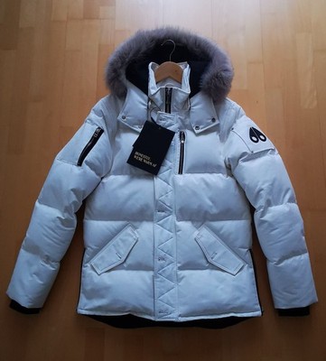 Original Moose Knuckles 3Q Jacke Daunenjacke - Gr. M - Weiß