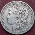1888 O Morgan Silver Dollar $1 VF - XF Vam Hot Lips #102357